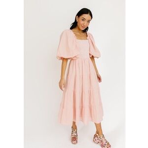 NWT Pink Puff Sleeve Dress